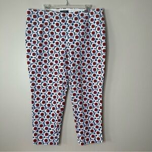 LANDS’END WOMENS MID RISE SLIM LEG PANTS